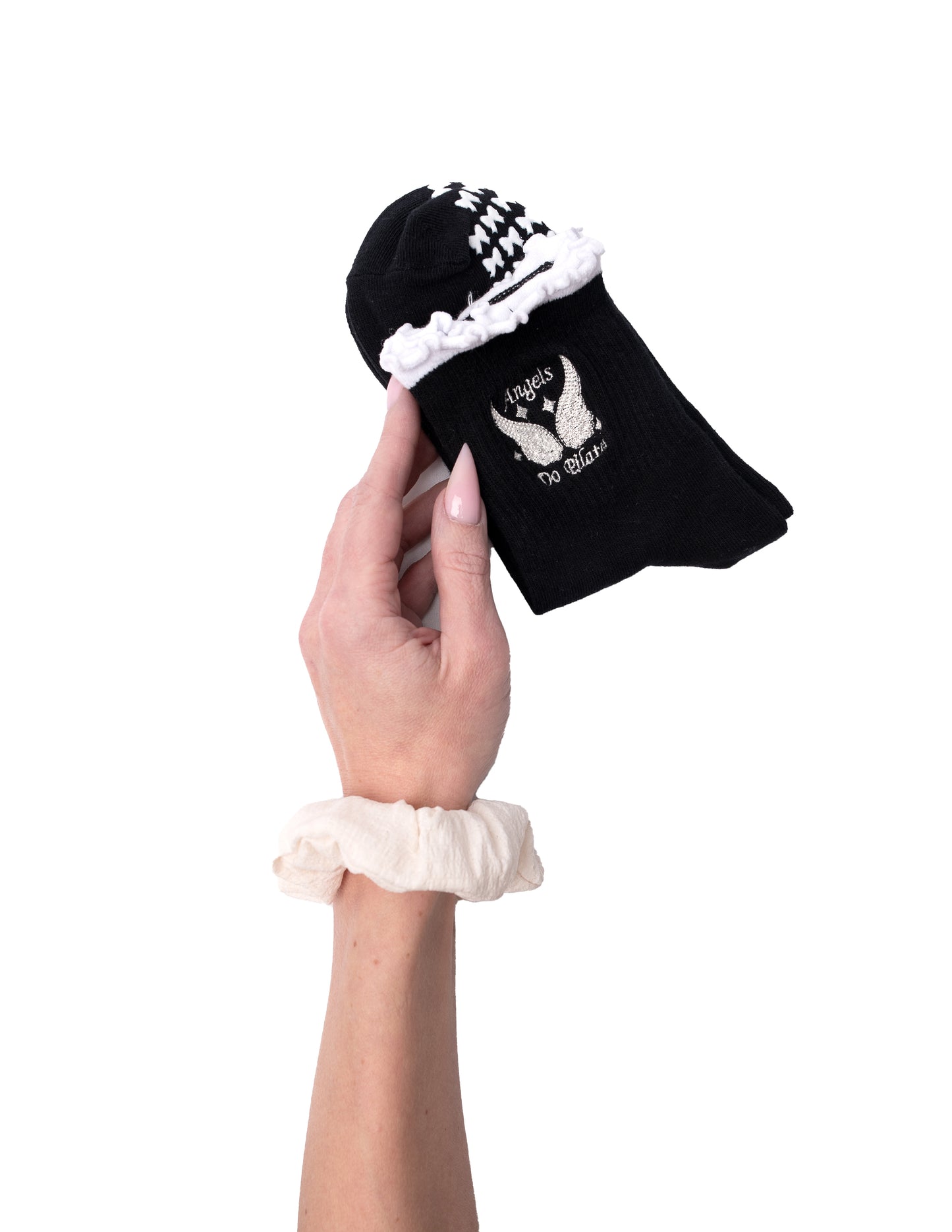 Angels Do Pilates – Crew Grip Socks | Le Grip