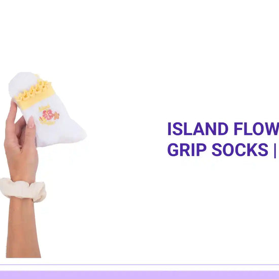 Island Flow &ndash; Crew Grip Socks | Le Grip by@Outfy