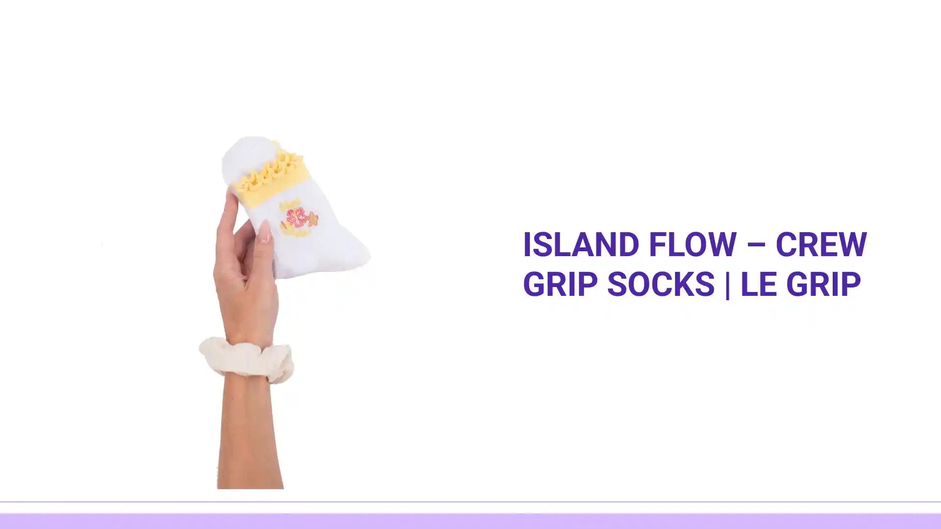 Island Flow &ndash; Crew Grip Socks | Le Grip by@Outfy