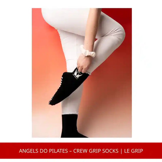 Angels Do Pilates &ndash; Crew Grip Socks | Le Grip by@Outfy